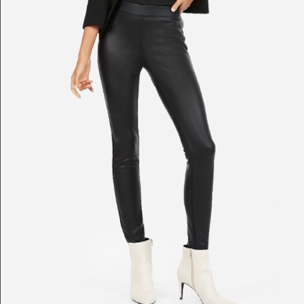 Express XS Vegan Leather Leggings